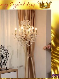 CT105A034 SOTMIA #โคมไฟ ตั้งพื้น โคมไฟตั้งโต๊ะ โคมไฟหัวเตียง floor lamp table lamp คริสตัล หรูหรา สวยงาม ตกแต่งบ้าน