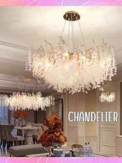CT207A232 SOTMIA chandelier โคมระย้า โคมโต๊ะทานอาหาร แชนเดอเรีย Lamp ไฟยาว สไตล์ฝรั่งเศส