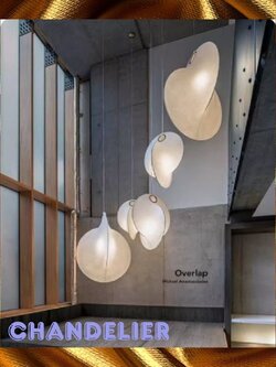 CT203A191 SOTMIA chandelier duplex floor โคมระย้า โคมโถงบรรได แชนเดอเรีย Lamp ไฟยาว