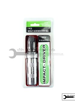 VESSEL ไขควงตอก(ของแท้) พร้อมดอกตอก 4ดอก IMPACT SCREWDRIVER SET