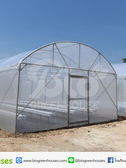 โรงเรือนเมล่อนไฮโดร ขนาด 6x15ม. จำนวน2หลัง จ.ลำปาง