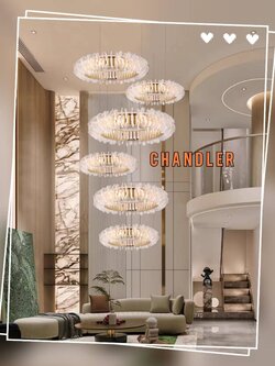 CT223A281 SOTMIA โคมไฟระย้า โคมไฟโมเดิร์น Chandelier Lighting โถงบรรได แต่งวิลล่า