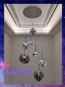 CT203A186 SOTMIA Nordic CHANDELIER โคมระย้า โคมระย้าสไตล์นอร์ดิก chandelier duplex building