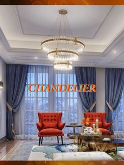 CT236A305 SOTMIA โคมไฟระย้า โคมไฟโมเดิร์นสีทอง Chandelier Lighting โถงบรรได โต๊ะทานอาหาร
