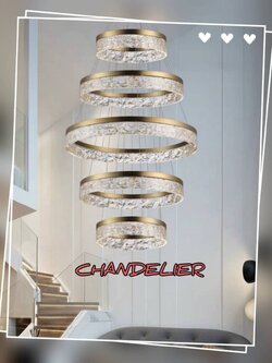 CT223A282 SOTMIA โคมไฟระย้า โคมไฟโมเดิร์น Chandelier Lighting โถงบรรได แต่งวิลล่า