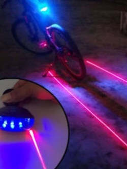 ไฟท้าย ชุดไฟกระพริบ + เลเซอร์ สีน้ำเงิน / ชุด