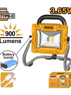 INGCO ไฟฉายตั้งโต๊ะแบตเตอรี่ 3.7V Model HRLF4415 พร้อมแบตเตอรี่ 5000mAh ความสว่างสูงสุด 900 ลูเมน (อิงโก้)