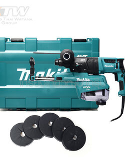 MAKITA สว่านโรตารี่ 3 ระบบ พร้อมที่ดูดฝุ่น ตัวกรองจับฝุ่นขนาด 3 ไมครอน รุ่น HR2653