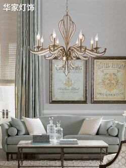 CT214A262 SOTMIA โคมไฟระย้าฝรั่งเศสอาคาร Duplex Villa Loft Apartment โคมไฟคริสตัล Light