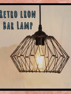 CT192A158 SOTMIA Retro Iron Bar Lamp โคมไฟแท่งเหล็กย้อนยุค โคมระย้าสไตล์อุตสาหกรรม