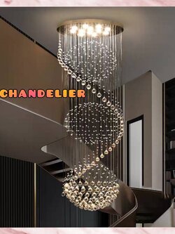 CT195A153 SOTMIA โคมระย้า โคมไฟพวงองุ่น ไฟติดโถงบรรได