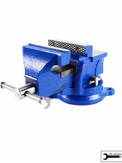 ปากกาจับชิ้นงาน 6 (เหล็กเหนียว+ฐานหมุนได้) หนัก 8กิโลกรัม