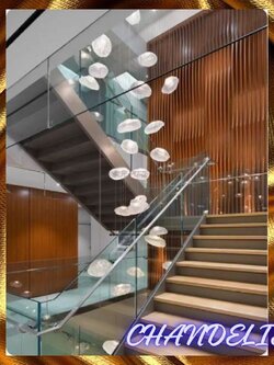 CT203A190 SOTMIA chandelier duplex floor โคมระย้า โคมโถงบรรได แชนเดอเรีย Lamp ไฟยาว