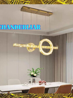 CT181A141 SOTMIA โคมไฟระย้าโต๊ะอาหารสไตล์บาร์ โคมไฟคริสตัล