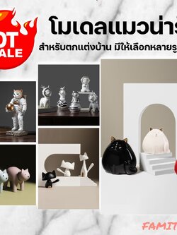 C1009B056 FAMITOSS โมเดลตกแต่งบ้าน โมเดลอวกาศ โมเดลแมว โมเดลแมวน่ารัก อวกาศ อวกาศตกแต่งห้อง อวกาศดาวเคราะห์ แมวอวกาศ