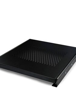 19" GERMANY G7-03045B Slide Component Shelf Deep 48 cm For Rack 60 cm., Black Color