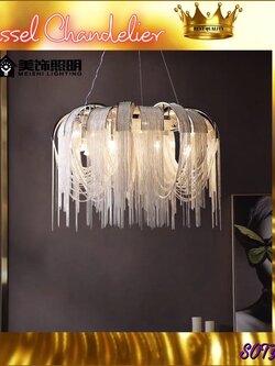 CT119A048 SOTMIA #แชนเดอเรีย CHANDELIER แชนเดอเรียพู่ Tassel chandelier โคมไฟโมเดิล โคมไฟระย้าเพดาน โคมไฟModern luxury
