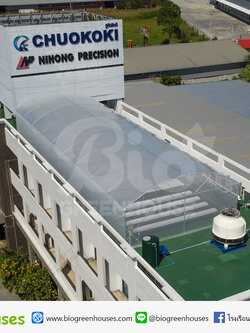 โรงเรือนจั่วโค้ง บนดาดฟ้า สมุทรปราการ