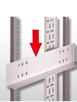 19" GERMANY G7-080XX Rack Accessories Cassis Guide Set (2pcs/set) ฉากรับอุปกรณ์