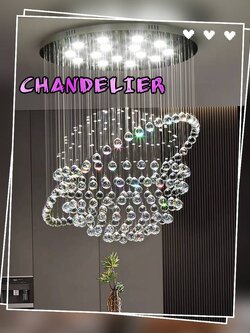 CT195A163 SOTMIA โคมระย้า โคมไฟพวงองุ่น ไฟติดโถงบรรได