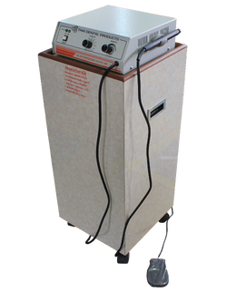 เครื่องขูดหินปูนไฟฟ้า แบบปั้มน้ำ รุ่น SUPERSON MK III Handpiece ของเครื่องขูด มี Transducer เป็นแบบ Electromagnetic ความถี่ในการสั่นไม่ต่ำกว่า 25,000 รอบ/วินาที สามารถปรับความแรงของการสั่น รับประกันศูนย์ไทย 1 ปี