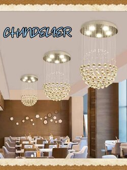 CT195A164 SOTMIA โคมระย้า โคมไฟพวงองุ่น ไฟติดโถงบรรได