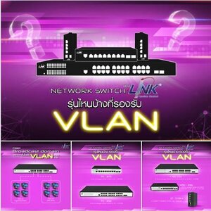 การใช้ VLAN เข้ามาช่วยบริหารจัดการ และ Network Switch ของ LINK รุ่นไหนบ้างที่รองรับ VLAN