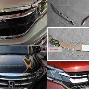 คิ้วตกแต่ง กระจังและฝากระโปรงหน้า CRV G4