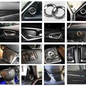 คิ้วตกแต่งภายใน Civic FC (Kevlar Edition)