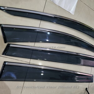 กันสาด CRV G5 พร้อมคิ้ว VIP (Bright Silver)