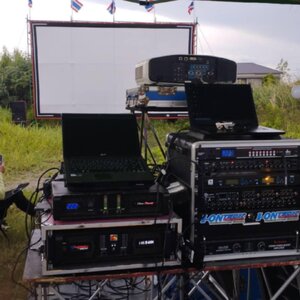 ฉายภาพยนต์และนางรำ