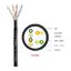 US-9045 CAT5E Outdoor UTP PE Cable (Double Jacket), Bandwidth 350MHz, CMX Black Color 305 M./Pull Box