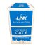 US-9106BLSZH สีฟ้า CAT 6 UTP (250 MHz) w/Cross Filler, 23 AWG, LSZH Blue Color 305 M./Pull Box