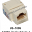 US-1005 CAT5E RJ45 Modular Jack Original (Female) 1 Pack = 10 Pcs.