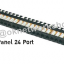 US-3125 CAT6 Half-U PATCH PANEL 24 Port (0.5U) w/MANAGEMENT