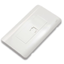 US-2331 : SHINY EXCLUSIVE FACE PLATE 1 PORT w/Shutter
