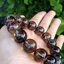 แก้วโป่งข่ามในหินสโมกกี้ควอตซ์ Smoky Quartz With Inclusions,Phantom Smoky Quartz 14.5mm 2,000฿ งานหายากมาก