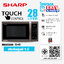 Sharp ไมโครเวฟ (1000 วัตต์, 28 ลิตร) รุ่น R-7280G-BS Microwave ดิจิตอล ระบบย่าง