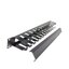 19" GERMANY G7-06003B Cable Management Panel with Cover, 1U Rack Mountable