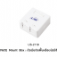 US-2119 Surface Mount Box with Shutter ตัวเมียติดพื้นหรือผนังมี 2 ช่อง 1 Pack = 10 Units
