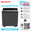 เครื่องซักผ้า 2 ถัง SHARP ES-TW150BK 15 กก. / รับประกันมอเตอร์ 10 ปี