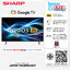 SHARP Google TV 4K ขนาด 75 นิ้ว รุ่น 4T-C75HJ6000X สมาร์ททีวี
