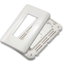 US-2331 : SHINY EXCLUSIVE FACE PLATE 1 PORT w/Shutter