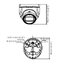 HIKVISION DS-2CE76H0T-ITMF(C) Analog Turret Camera 5M CMOS, 2.8mm to 3.6mm fixed focus lens, 30m IR distance, Water proof and Dust resistant IP67