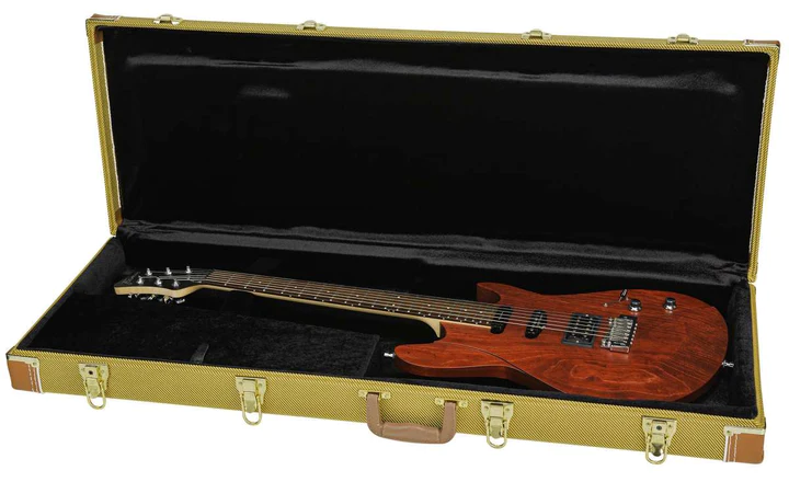 กล่องกีตาร์ไฟฟ้า ROCKCASE / RC 10606 VT/SB STANDARD LINE - ELECTRIC GUITAR HARDSHELL CASE - VINTAGE TWEED